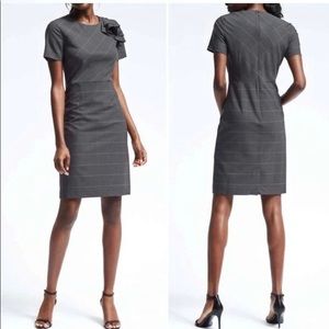 Banana Republic Gray Wool Sheath Dress